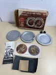 Vintage Skilcraft Colonial Collectors Series Decorative Plates Kit Crafts New. Price: $12.00.