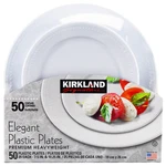 Kirkland Signature Elegant Plastic Plates, Variety Pack, White, 50-COUNT Kitchen New. Price: $29.99.