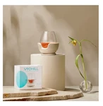 Vochill Stemless Wine Glass Chiller Stone Refreezable Frozen Cradle Used. Price: $24.00.