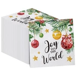 50 Pcs Christmas Napkins Disposable Paper Pack Dinner Hand ... New. Price: $11.52.