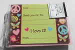 Amscan Hippie Chick Thank You Cards 8 Count Peace Sign Butterfly Owl New. Price: $5.85.