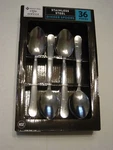 Members Mark Dinner Spoons 36 Pieces Model 612 New. Price: $12.50.