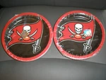 New 2 Pack Designware 7" Lacrosse Plates Total Of 36 Tampa Bay Buccaneers. Price: $14.99.