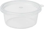 Leakproof 2OZ, 1000 Counts Plastic Disposable Cups With Attached Lids, Sauce Con New. Price: $54.95.