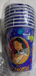 Hallmark Pocahontas Childs Kids Birthday Party Drink Cups 8 Pk New. Price: $5.97.
