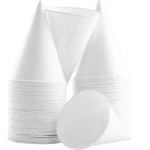 Eco-friendly Small White Paper Cone Cups 1000 Pk. Wax Free Dispenser For New. Price: $73.32.