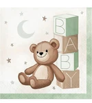 Teddy Bear Baby Shower Lunch Napkins Paper 16 Pack Tableware New. Price: $7.99.