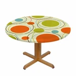 Yinron Geometric Tablecloth Retro Abstract Mid 48" (round), New. Price: $24.64.