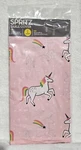 Pink Unicorn Party Table Cover Plastic 52" X 84" Photo Back Drop New. Price: $9.99.