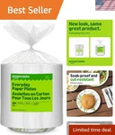 Everyday 8.62-INCH Disposable Paper Plates, 200 Count Microwave & Soak Proof New. Price: $17.09.
