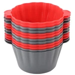 Mirenlife 12 Pack Reusable Non-stick Large Silicone Baking Jumbo, Red,gray New. Price: $21.99.