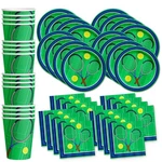 16 Guest Tennis Birthday Party Supplies Tableware Set Plates Napkins Cups New. Price: $28.54.