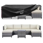 Bitubi Rectangular Patio Table Cover - Heavy Duty 600D Tough Canvas Waterproof New. Price: $99.99.