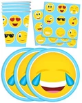 Emoji Birthday Party Supplies Set Plates Napkins Cups Tableware Kit For 16 New. Price: $29.48.