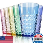 Scandinovia 32OZ Unbreakable Acrylic Tumbler Set Of 6 Bpa-free Iced Tea Glass New. Price: $68.26.