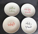 Kate Spade Melamine Tidbit Appetizer Dessert 6 Inch Plates Multicolor Set Of 4 Used. Price: $25.25.