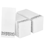 200 Pack Guest Towels Disposable Bathroom, Soft And Linen Feel Silver New. Price: $43.48.