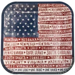 Boston International 10" Square Paper Plates One Flag New. Price: $7.83.