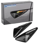 Black Carbon Fiber Style Side Camera Decoration Cover Trim For Tesla Model 3 New. Price: $18.68.