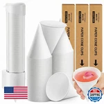 Roshtia 600 Pcs 4 Oz Snow Cone Cups Paper Thicken Disposable With 1 Dispens New. Price: $75.84.