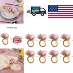 Vibrant Pink Peony Napkin Rings Set Of 8 For Christmas And Thanksgiving Tables New. Price: $39.89.