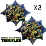 X 2 Tmnt Teenage Mutant Ninja Turtles - Supershape Foil Balloon 88 Cm Amscan New. Price: $8.11.