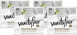 Entertain Beverage Paper Napkins, White, 2-PLY, 40 Count, X 4.9", Disposabl New. Price: $20.95.