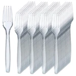 300 Count Disposable Plastic Forks - Heavy Duty Clear Utensils Events New. Price: $31.56.