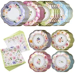 Kate Aspen Party Decorations, Colorful Pastel Plates And Napkins Garden P... New. Price: $34.74.