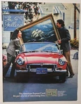 Vintage 1985 Print Ad American Express - Couple Putting Painting Into Mg Used. Price: $16.97.