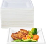150 Piecs Compostable Square Plates, 6 Inch Eco-friendly Heavy Duty Biodegradabl New. Price: $39.97.