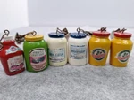 Boston Warehouse Tablecloth Weights Of 6 Condiments Picnic Bbq Themed Used. Price: $21.99.