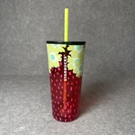 Starbucks Summer 2022 Floral Strawberry Flower 18OZ Glass Tumbler Cold Cup New. Price: $28.88.