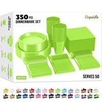 350 Pcs Lime Green Plastic Plates For Party, Disposable Set... New. Price: $101.47.