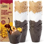 Katbite Tulip Cupcake Liners 200PCS Standard Size Muffin Baking Cups New. Price: $19.99.