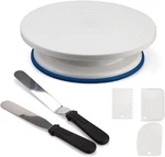6 Pcs Cake Stand Set, Decorating Supplies, 11 Inch Rotating Turntable New. Price: $26.99.
