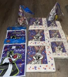 Looney Toons Bugs Bunny Taz Tweety Birthday Party Supplies Hats Napkins Lot New. Price: $39.95.