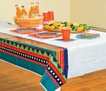 Colorful Southwest Pattern Printed Plastic Table Cover Party Decor 54"X108" #921 New. Price: $13.99.