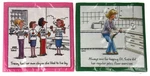 Keeping Fit & Slogan To Live By Beverage Cocktail Napkins White Novelty Gag Gift New. Price: $19.99.