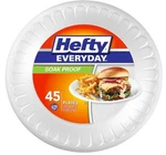 Hefty Everyday 9 Inch Foam Plates, White, 45 Count (pack Of 1) New. Price: $6.45.
