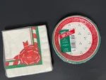 Vintage Hallmark 6 3/4 Inch Plates 12 Christmas Holly Disposable ++ Read New. Price: $9.99.
