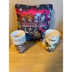 2013 Mattel Monster High Pillow And 16 Party Cups Used. Price: $8.50.
