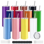 Youke Ola 12 Pack Stainless Steel Skinny Tumblers 20OZ - Bulk L, Multicolor New. Price: $72.62.