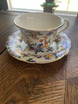 Erphila Cheery Chintz Cup And Saucer Set Of 5 Used. Price: $150.00.