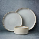 Famiware Star Dinnerware Sets, Plates And Bowls For 4, 12 Pieces Ribbed New. Price: $111.99.