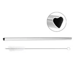 4PCS Heart Shaped Stainless Steel Metal Straws With Cleaning Brush New. Price: $9.99.