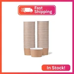 Matican Paper Ice Cream Cups 50-COUNT 5.5-OZ Disposable Dessert Bowls For Hot New. Price: $12.90.