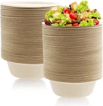 12 Oz Disposable Paper Bowls, Heavy Duty Compostable For Parties, Restaurants New. Price: $19.04.