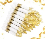Disposable Napkins Gold Plastic Silverware 60 Sets Wrapped Cutlery Supernal Led New. Price: $59.99.