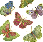 Caspari - Jeweled Butterflies Paper Cocktail Napkins New. Price: $5.99.